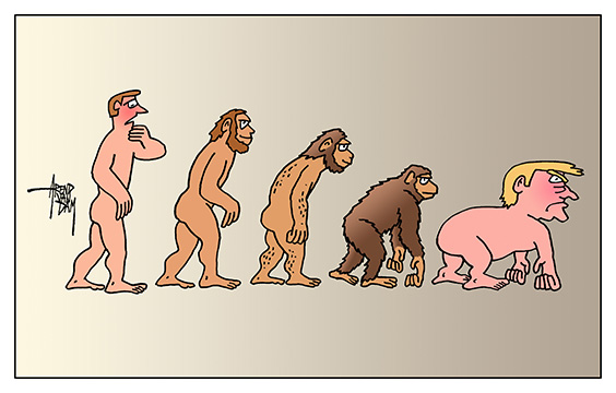 evolutie en Trump