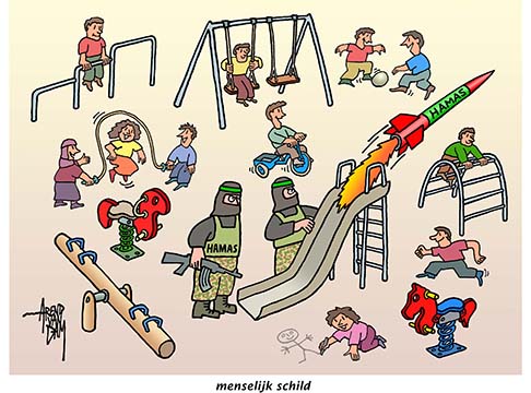 menselijk schild Gaza