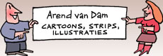 Arend van Dam - Cartoons, Strips, Illustraties